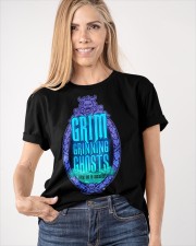 Grim Grinning Ghosts Come Out To Socialize Shirt Hilarious T-Shirt Sayings Gift For Him Classic T-Shirt apparel-classic-tshirt-lifestyle-front-100
