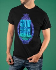 Grim Grinning Ghosts Come Out To Socialize Shirt Hilarious T-Shirt Sayings Gift For Him Classic T-Shirt apparel-classic-tshirt-lifestyle-front-88