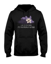 I Like To Stay Insde It'S Too Peopley frenchie 1 Hooded Sweatshirt thumbnail