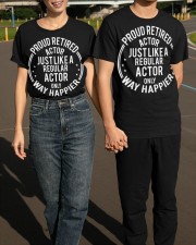 Proud Retired Actor Just Like Regular Actor Only Way Happier Shirt Gifts For Retirement Classic T-Shirt apparel-classic-tshirt-lifestyle-front-145