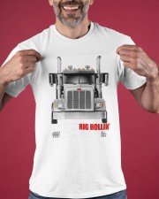 I Keep Rolling With Class Truck Driver Shirt Gift Ideas For Semi Truck Drivers Classic T-Shirt apparel-classic-tshirt-lifestyle-front-181