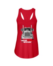 I Keep Rolling With Class Truck Driver Shirt Gift Ideas For Semi Truck Drivers Ladies Flowy Tank tile