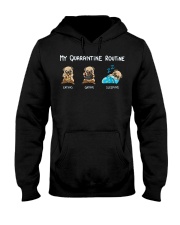 My Quarantine Routine pug4 Hooded Sweatshirt thumbnail