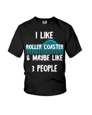 I Like Roller Coaster And Maybe 3 People Shirt Amusement Park T-Shirt Gifts For Male Friends Youth T-Shirt tile