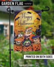 sloth pumpkin flag 11.5"x17.5" Garden Flag aos-garden-flag-11-5-x-17-5-lifestyle-front-13