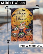 sloth pumpkin flag 11.5"x17.5" Garden Flag aos-garden-flag-11-5-x-17-5-lifestyle-front-14