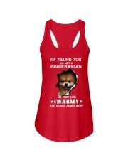 i'm telling you i'm not a pomeranian Ladies Flowy Tank thumbnail