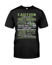 Caution I'm That Crazy Trucker Vintage Shirt Truck Driver Shirt For Men Classic T-Shirt front