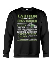 Caution I'm That Crazy Trucker Vintage Shirt Truck Driver Shirt For Men Crewneck Sweatshirt tile