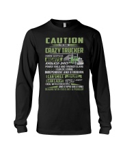 Caution I'm That Crazy Trucker Vintage Shirt Truck Driver Shirt For Men Long Sleeve Tee tile
