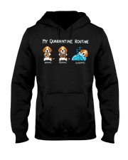 My Quarantine Routine beagle4 Hooded Sweatshirt thumbnail