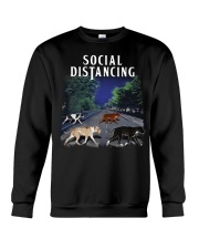 Social Distancing Pitbull Social Distancing Crewneck Sweatshirt thumbnail