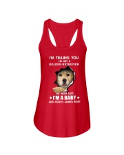 I'm telling you i'm not a golden retriever Ladies Flowy Tank thumbnail