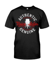 Authentic Voice Actor Genuine Shirt Funny Artists Distressed T-Shirt Cool Gifts For Men Classic T-Shirt front