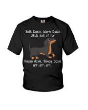 Soft Doxie Dog T-Shirt Cute Dachshund Shirt Merch Gifts For Dachshund Lovers Youth T-Shirt tile