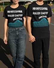 Professional Roller Coaster Driver Shirt Thrill Seeker Game T-Shirt Gift For Stepson Classic T-Shirt apparel-classic-tshirt-lifestyle-front-145