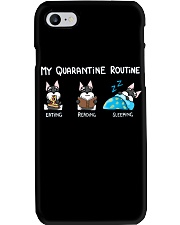 My Quarantine Routine schnauzer Phone Case thumbnail