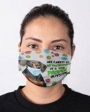 All I Need Is My Dachshund It's Too People Outside Face Mask Gifts For Dachshund Lovers Cloth Face Mask - 3 Pack aos-face-mask-lifestyle-01