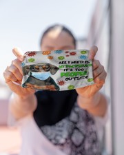 All I Need Is My Dachshund It's Too People Outside Face Mask Gifts For Dachshund Lovers Cloth Face Mask - 3 Pack aos-face-mask-lifestyle-07