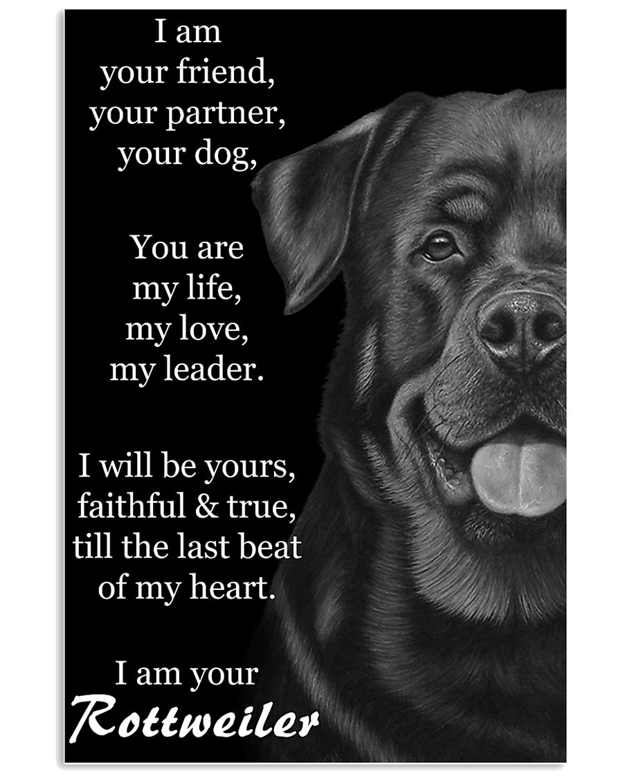 Rottweilev I Am YourFriend Your Partner Your dog 11x17 Poster