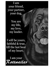Rottweilev I Am YourFriend Your Partner Your dog 11x17 Poster front