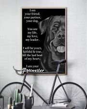 Rottweilev I Am YourFriend Your Partner Your dog 11x17 Poster lifestyle-poster-7