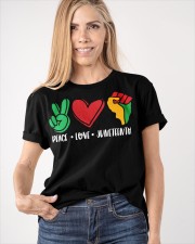 Peace Love Juneteenth Shirt Black Pride independence Day T-Shirt Patriotic Gift Classic T-Shirt apparel-classic-tshirt-lifestyle-front-100