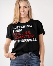 Suffering From Roller Coaster Withdrawal Shirt Funny Rollercoaster Lover Gift Ideas Classic T-Shirt apparel-classic-tshirt-lifestyle-front-100