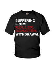 Suffering From Roller Coaster Withdrawal Shirt Funny Rollercoaster Lover Gift Ideas Youth T-Shirt tile