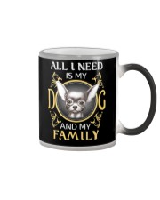 All L Need Is My And My Family frenchie Color Changing Mug thumbnail