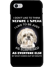 I Don'T Like To Think Before I Speak Shih Tzu Phone Case thumbnail