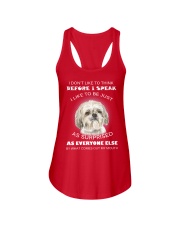 I Don'T Like To Think Before I Speak Shih Tzu Ladies Flowy Tank thumbnail