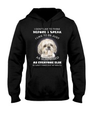 I Don'T Like To Think Before I Speak Shih Tzu Hooded Sweatshirt thumbnail