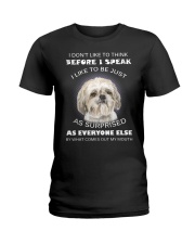 I Don'T Like To Think Before I Speak Shih Tzu Ladies T-Shirt thumbnail