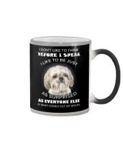 I Don'T Like To Think Before I Speak Shih Tzu Color Changing Mug thumbnail