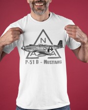 North American P-51 Mustang Shirt Military Fighter Plane WW2 T-Shirt Cool Gifts For Men Classic T-Shirt apparel-classic-tshirt-lifestyle-front-181