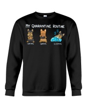 My Quarantine Routine Yorkie4 Crewneck Sweatshirt thumbnail