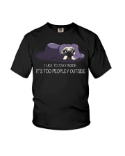 I Like To Stay Inside IT'S Too Peopley pug 2 Youth T-Shirt thumbnail