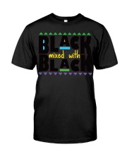 Black Mixed With Black History Month Shirt Afro African American Month T-Shirt Classic T-Shirt tile
