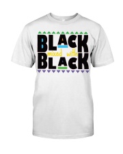 Black Mixed With Black History Month Shirt Afro African American Month T-Shirt Classic T-Shirt front