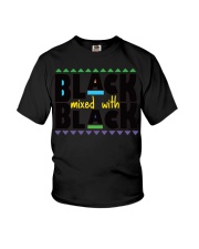 Black Mixed With Black History Month Shirt Afro African American Month T-Shirt Youth T-Shirt tile