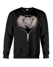 Elephant Zipper Shirt Crewneck Sweatshirt thumbnail