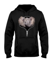 Elephant Zipper Shirt Hooded Sweatshirt thumbnail