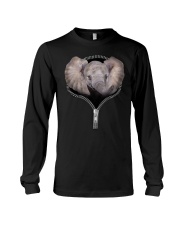 Elephant Zipper Shirt Long Sleeve Tee thumbnail