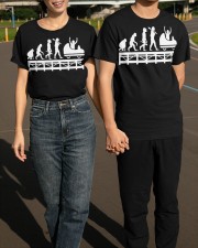Evolution Of Roller Coaster T-Shirt Design Funny Roller Coaster Shirt Related Gifts Classic T-Shirt apparel-classic-tshirt-lifestyle-front-145