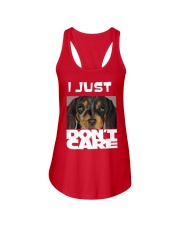 I Just Don'T Care Dachshund Dont Care Ladies Flowy Tank thumbnail