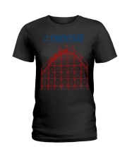 Thoosie Roller Coaster T-Shirt Design Amusement Theme Park Vacation Day Clothing Ladies T-Shirt tile