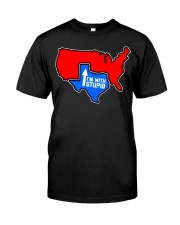 Texas State I'm With Stupid Shirt Pride Texas Tee Gifts For Friend Classic T-Shirt front