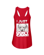 I Just Don'T Care Poodle Ladies Flowy Tank thumbnail