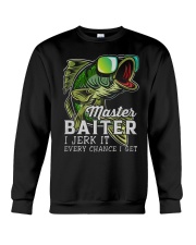 Master Baiter I Jerk It Every Chance I Get T-Shirt Humorous Fishing Shirts Gifts For Men Crewneck Sweatshirt tile